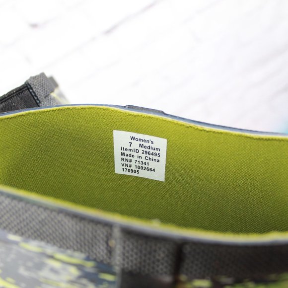 LL Bean Mariner Blue Camouflage Knee High Wellie Rain Boots Size 7 M - Picture 6 of 9